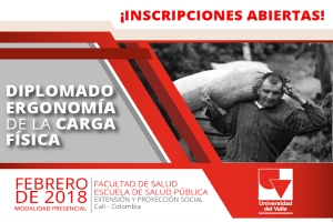 Abiertas inscripciones al Diplomado en Ergonom&iacute;a