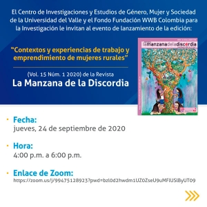 Conversatorio: "Contextos y experiencias de trabajo y emprendimiento de mujeres rurales"