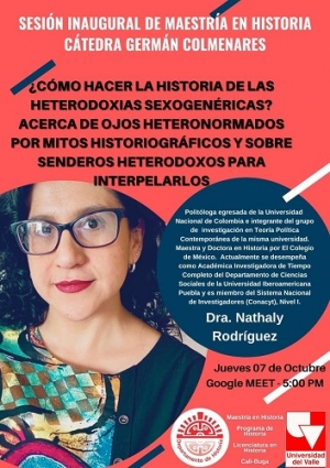 Conferencia: &iquest;C&oacute;mo hacer la historia de las heterodoxias sexogen&eacute;ricas?