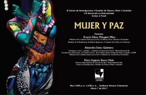 Panel Mujer y Paz, en el D&iacute;a Internacional de la Mujer