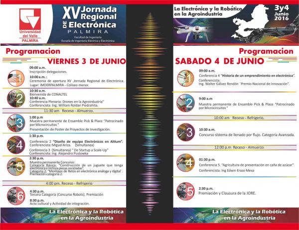 XV Jornada Regional de Electr&oacute;nica en Palmira