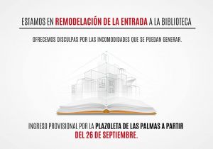 Remodelaci&oacute;n de la entrada de la Biblioteca Mario Carvajal