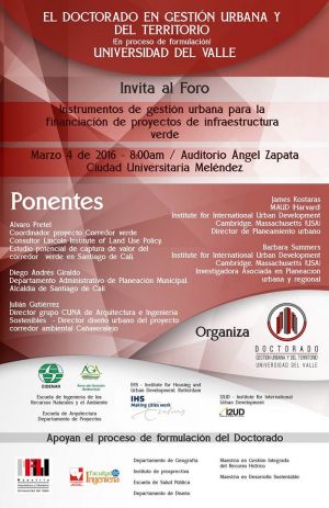 Instrumentos de gesti&oacute;n para la financiaci&oacute;n de proyectos de infraestructura verde