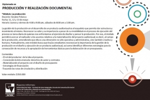 Curso de Producci&oacute;n Audiovisual