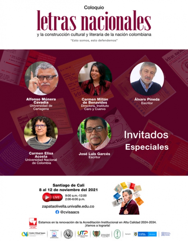 Coloquio Letras Nacionales y la construcci&oacute;n cultural y literaria de la naci&oacute;n colombiana