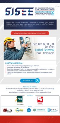 Seminario sobre Ensayos El&eacute;ctricos