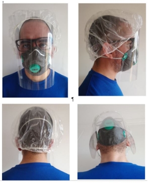 Careta de protecci&oacute;n facial contra el Covid dise&ntilde;ada en Univalle