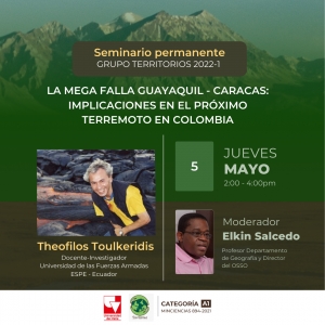 La Mega Falla Guayaquil - Caracas: implicaciones en el pr&oacute;ximo terremoto en Colombia