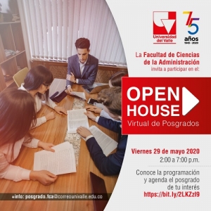 Open House Virtual de Posgrados en administraci&oacute;n