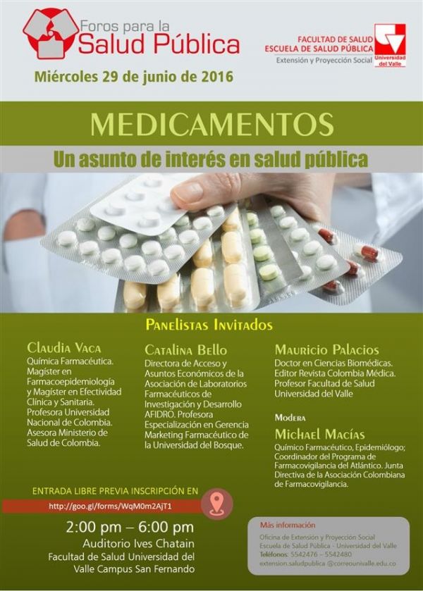 Medicamentos: asunto de inter&eacute;s en Salud P&uacute;blica