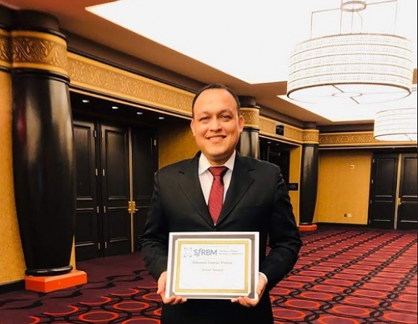 Estudiante de Doctorado en Ciencias Biom&eacute;dicas es galardonado con el &ldquo;Travel Award&rdquo;