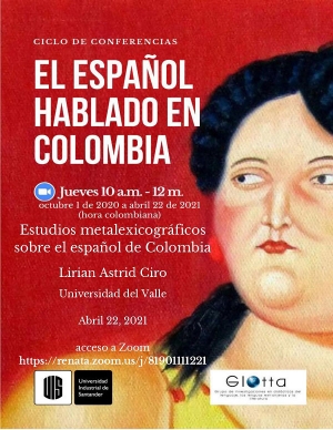 Conferencia "El espa&ntilde;ol hablado en Colombia"