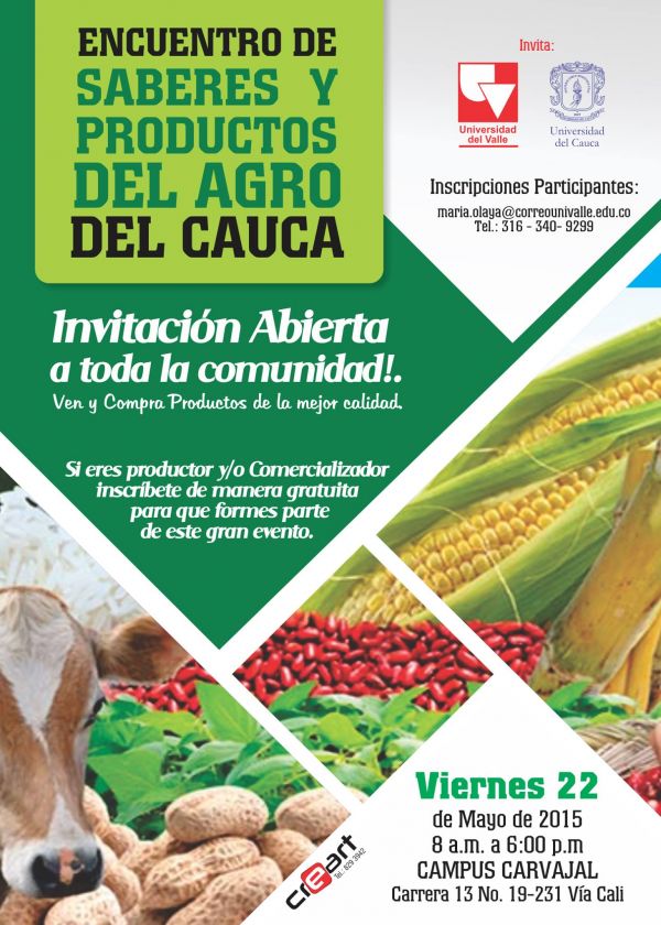 Encuentro de saberes y productos del agro del Cauca