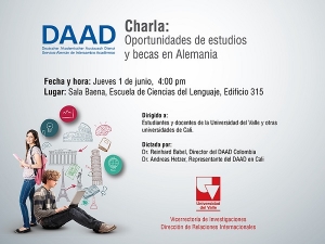 Este jueves, charla sobre oportunidades de estudio en Alemania