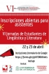 VI Jornadas de Estudiantes de Ling&uuml;&iacute;stica y Literatura