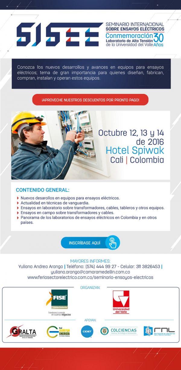 Seminario Internacional sobre Ensayos El&eacute;ctricos