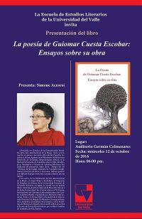 Presentaci&oacute;n del libro &ldquo;La poes&iacute;a de Guiomar Cuesta Escobar&rdquo;