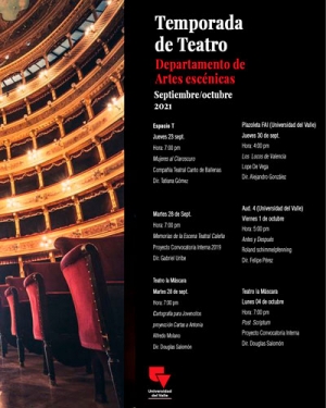 Se reanuda la Temporada teatral 2021 de Univalle