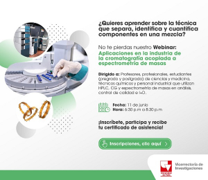 Webinar: Aplicaciones Industriales de la Cromatograf&iacute;a Acoplada a Espectrometr&iacute;a de Masas