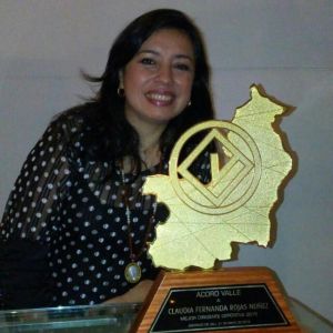 Premiada como mejor dirigente deportiva