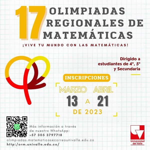 Olimpiadas de Matem&aacute;ticas abren inscripciones